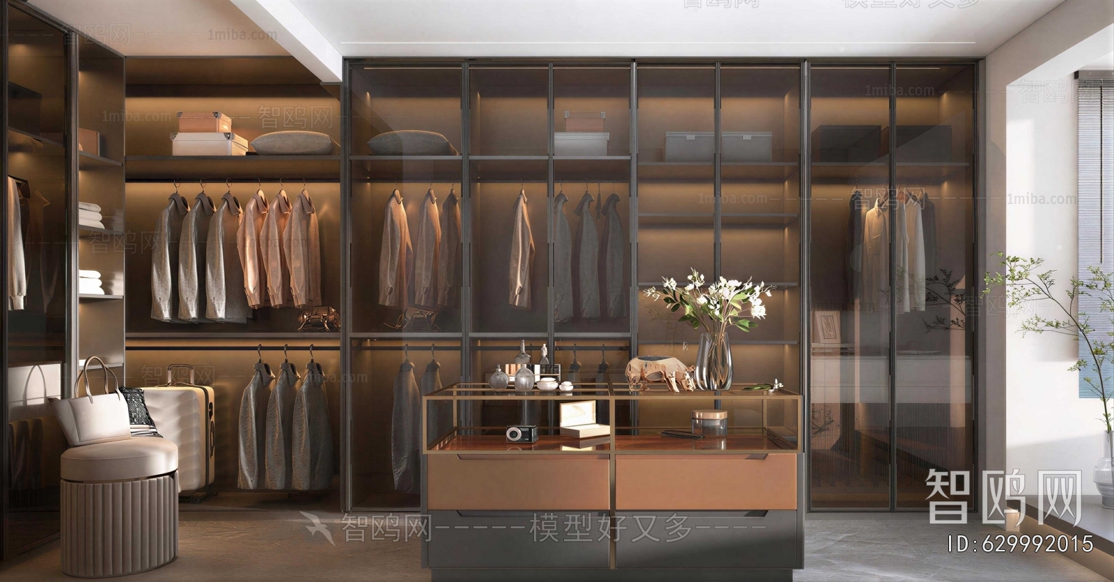 Modern Clothes Storage Area