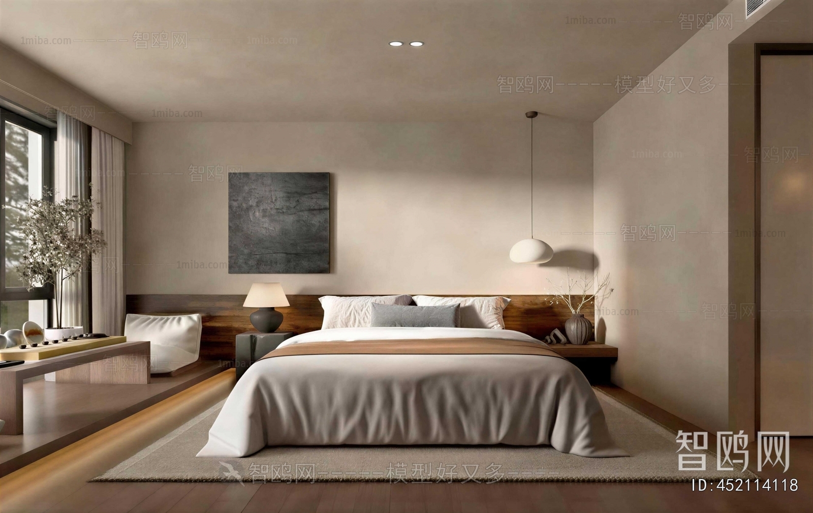 Wabi-sabi Style Bedroom