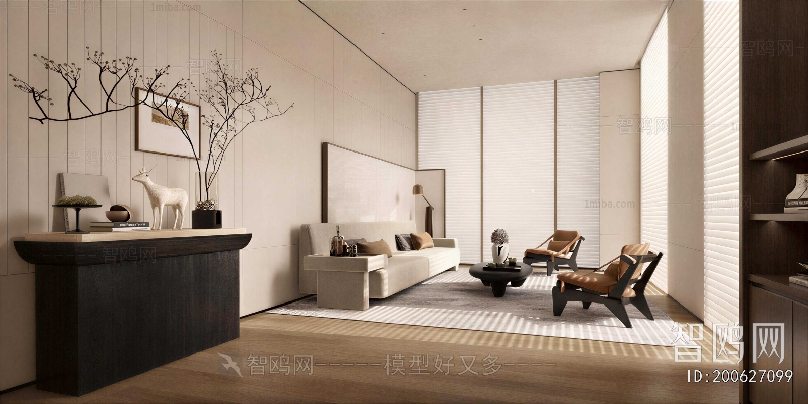Wabi-sabi Style A Living Room