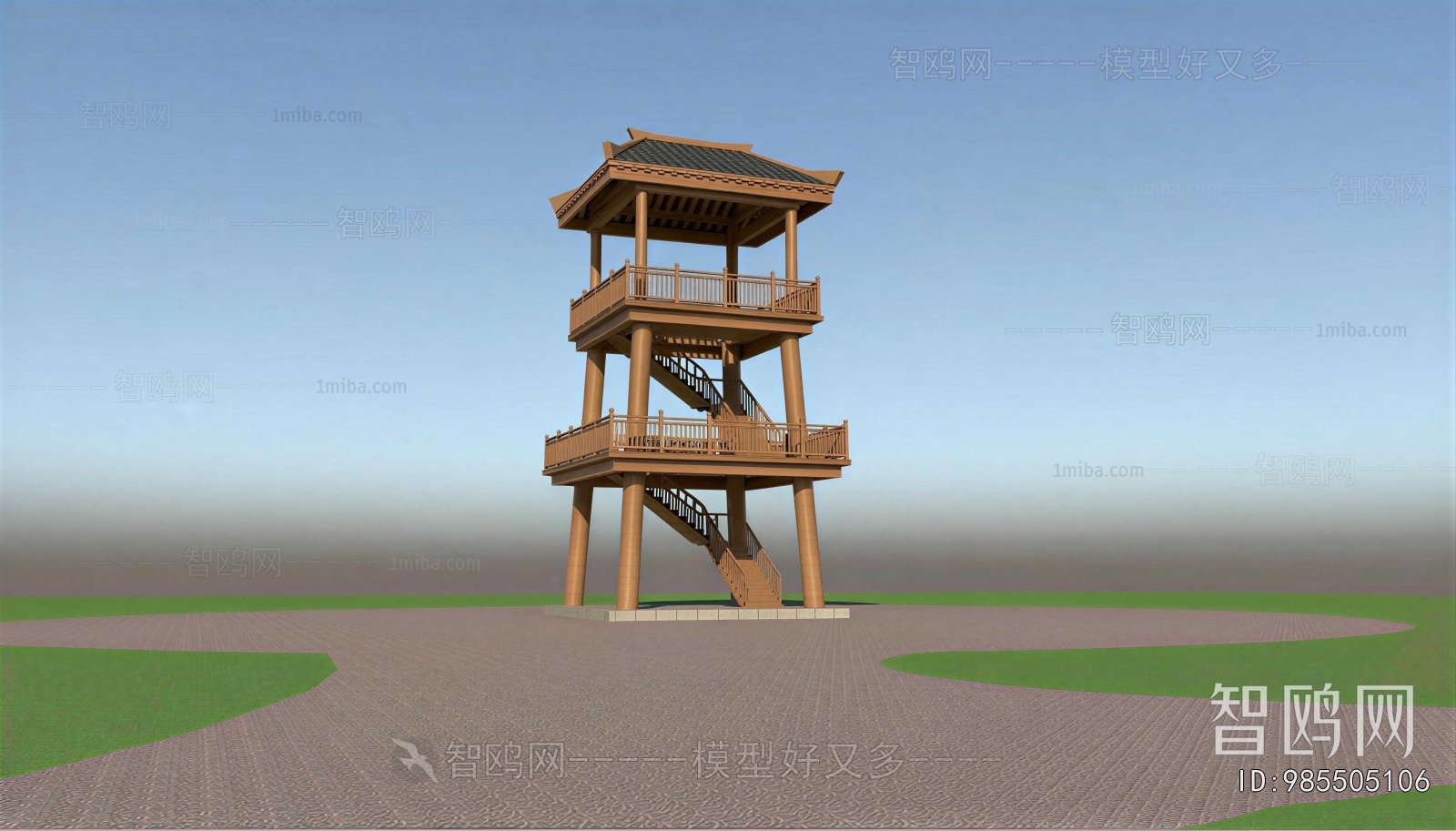 New Chinese Style Ancient Architectural Buildings