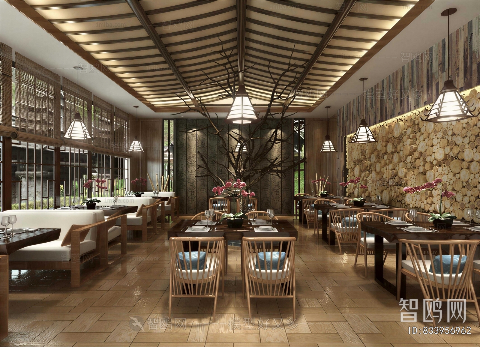 New Chinese Style Dining Room