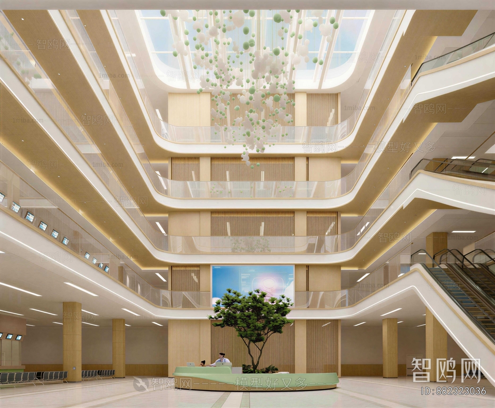 Modern Hospital Hall