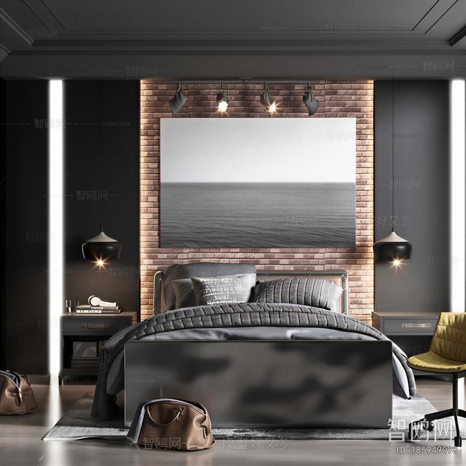 Industrial Style Bedroom