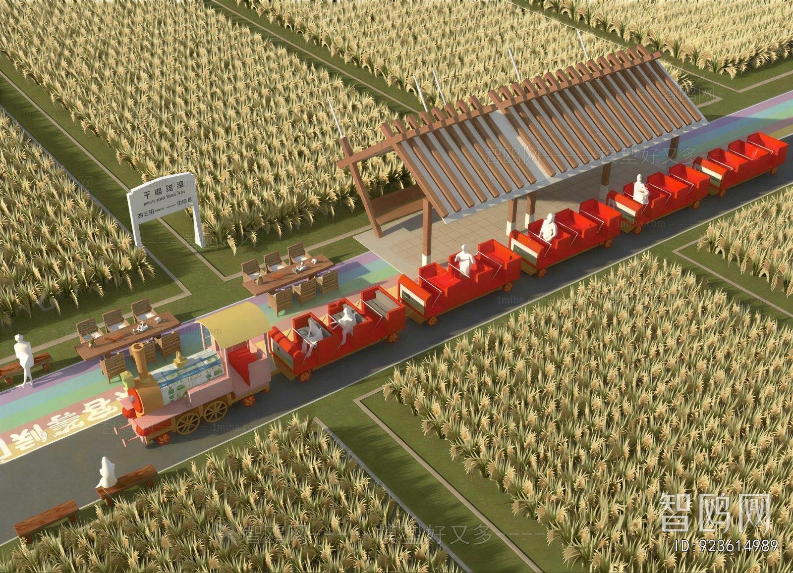 Modern Architectural Bird's-eye View Planning
