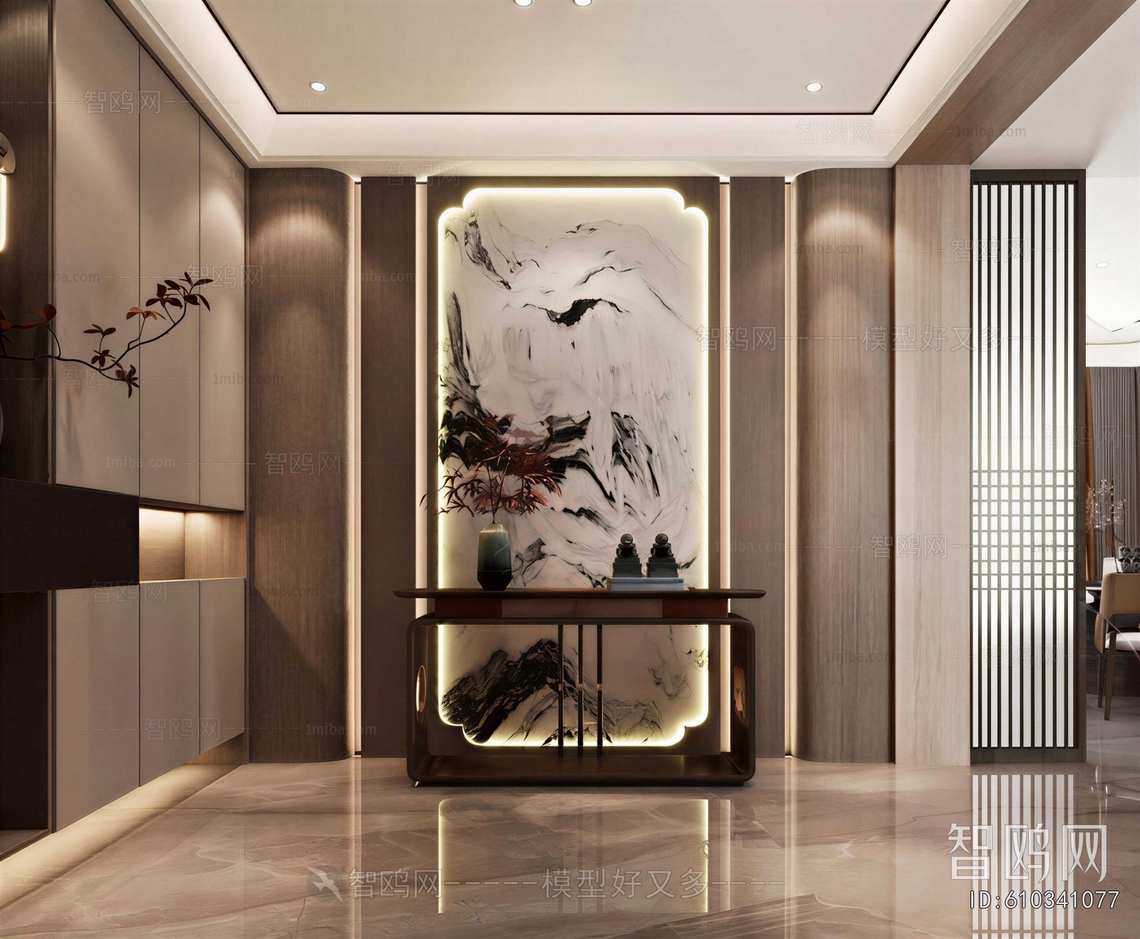 New Chinese Style Hallway