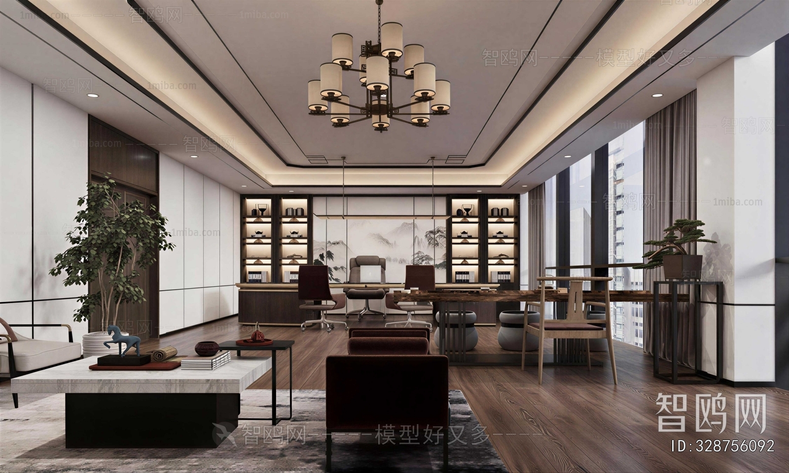 New Chinese Style Manager's Office