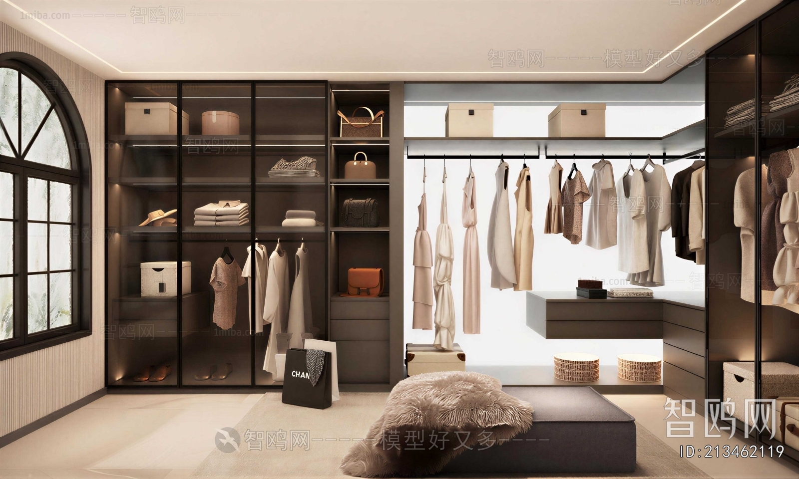 Modern Clothes Storage Area