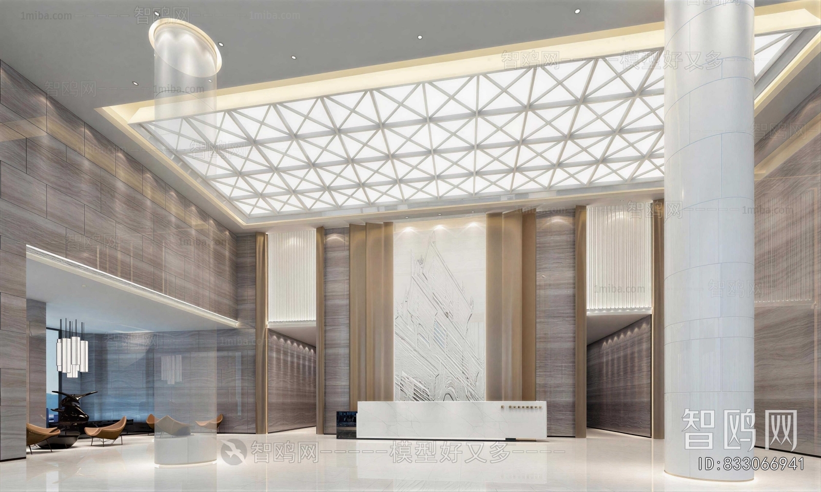 Modern Office Reception Desk