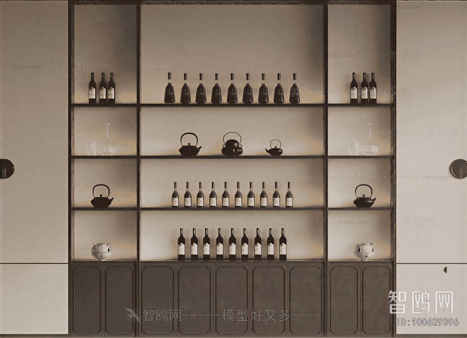 New Chinese Style Wine Cabinet