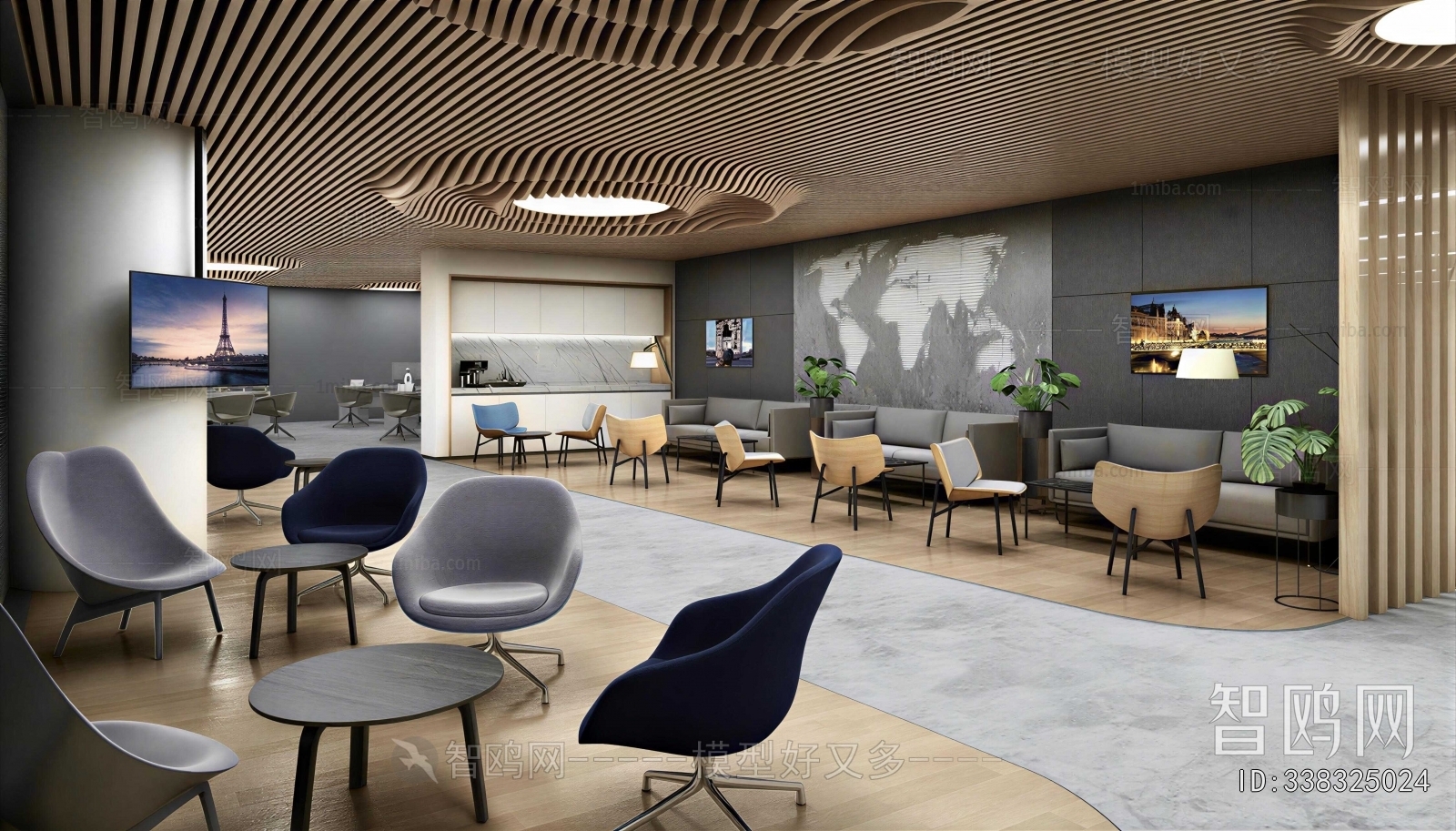 Modern Office Reception Desk