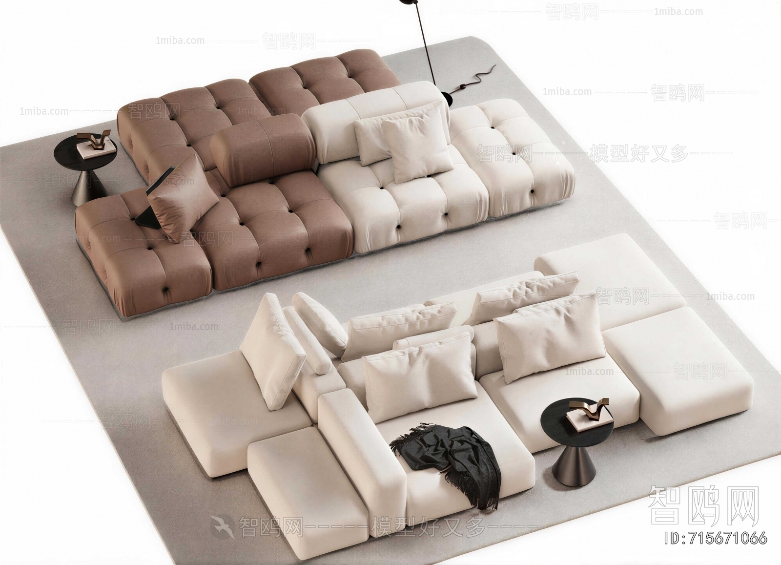 Modern Multi Person Sofa