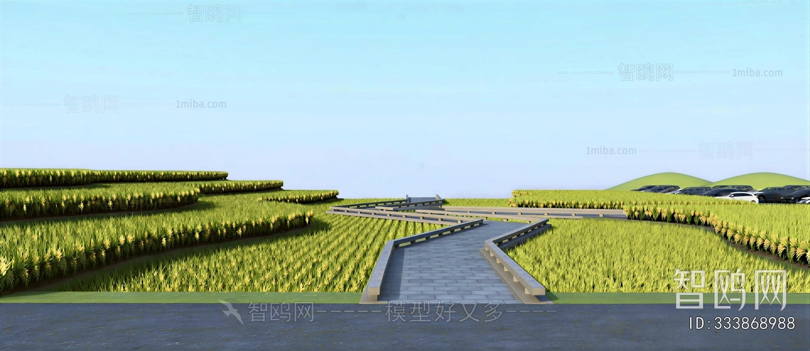 Modern Park Landscape