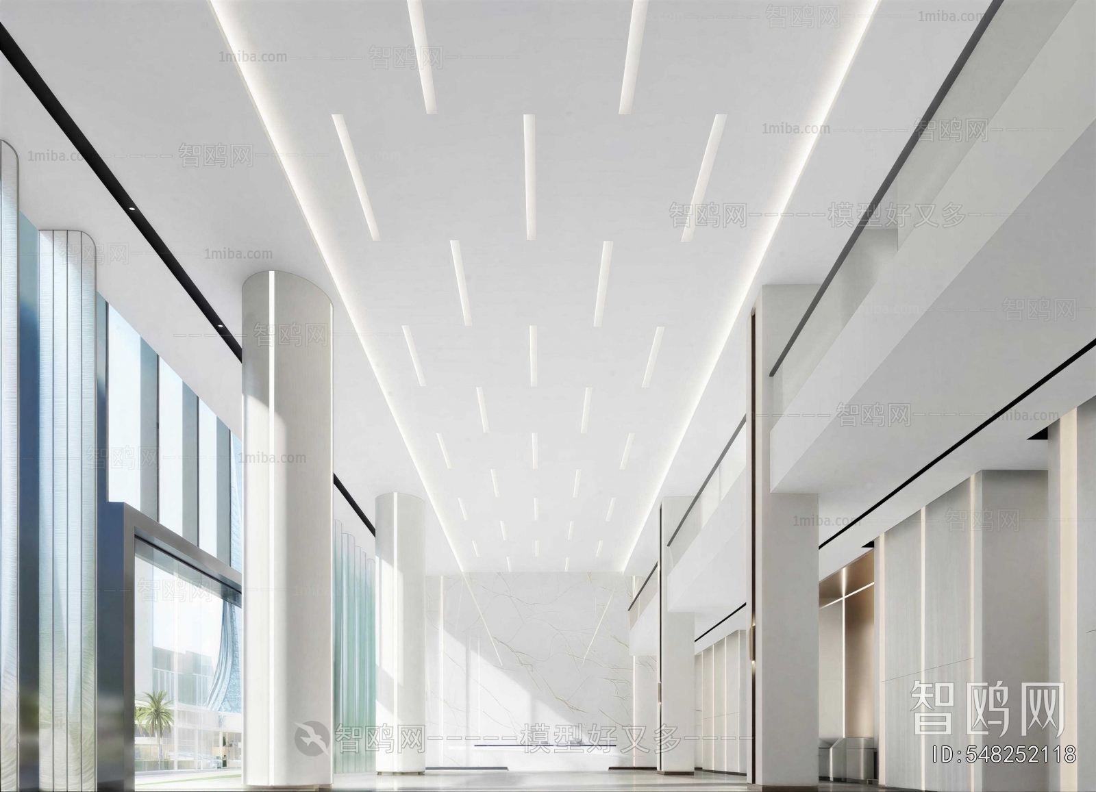 Modern Office Reception Desk