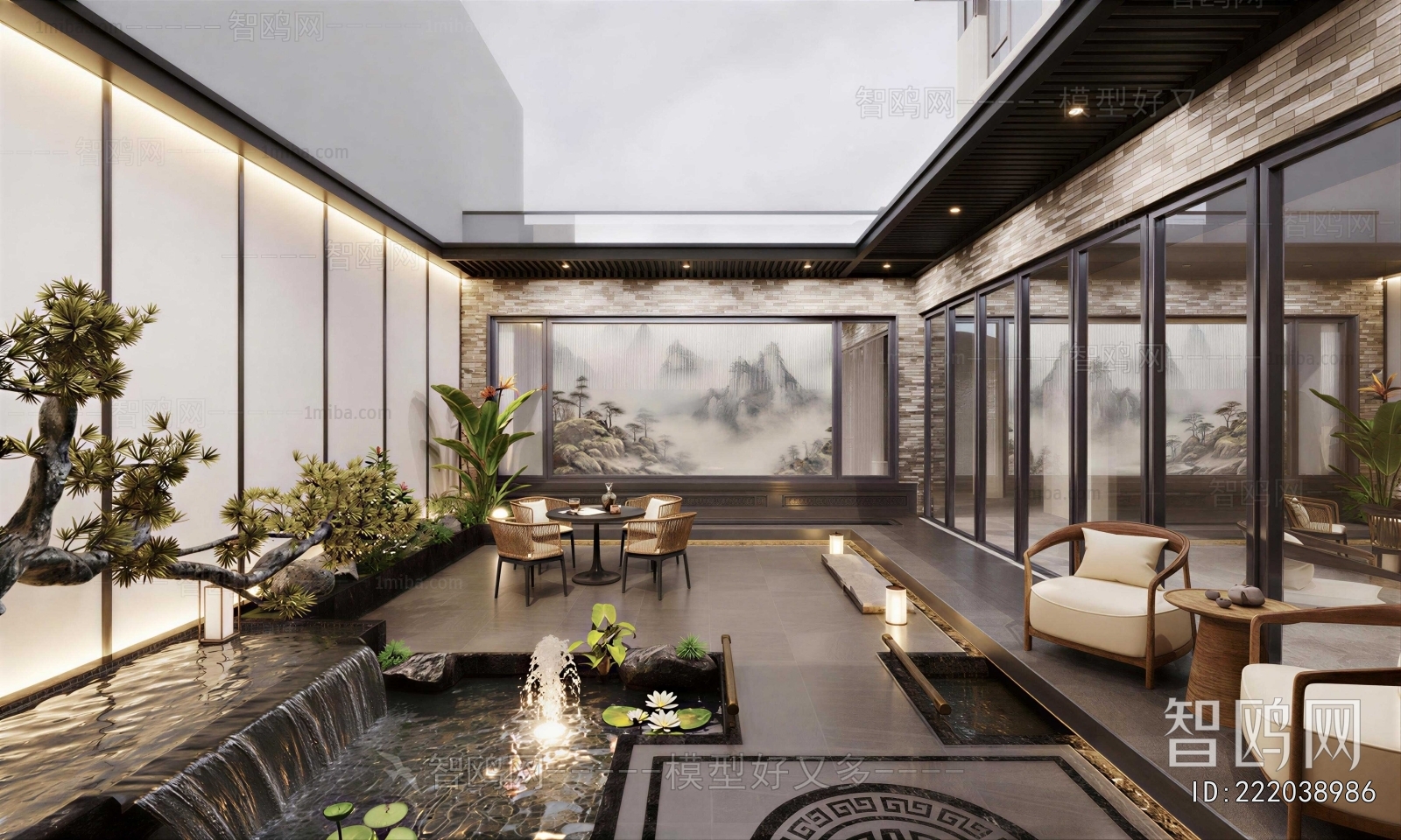 New Chinese Style Courtyard/landscape