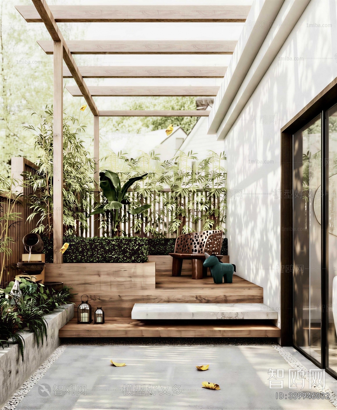 Modern Courtyard/landscape
