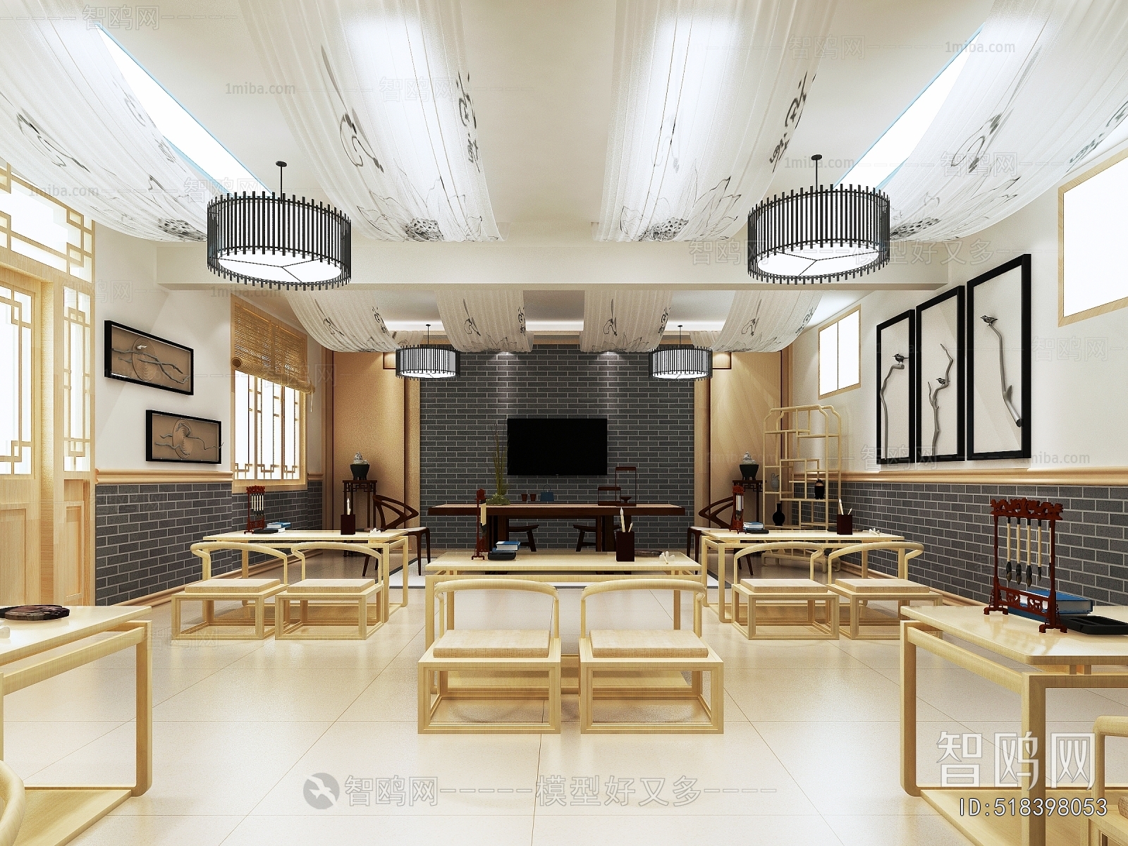 New Chinese Style School Classrooms