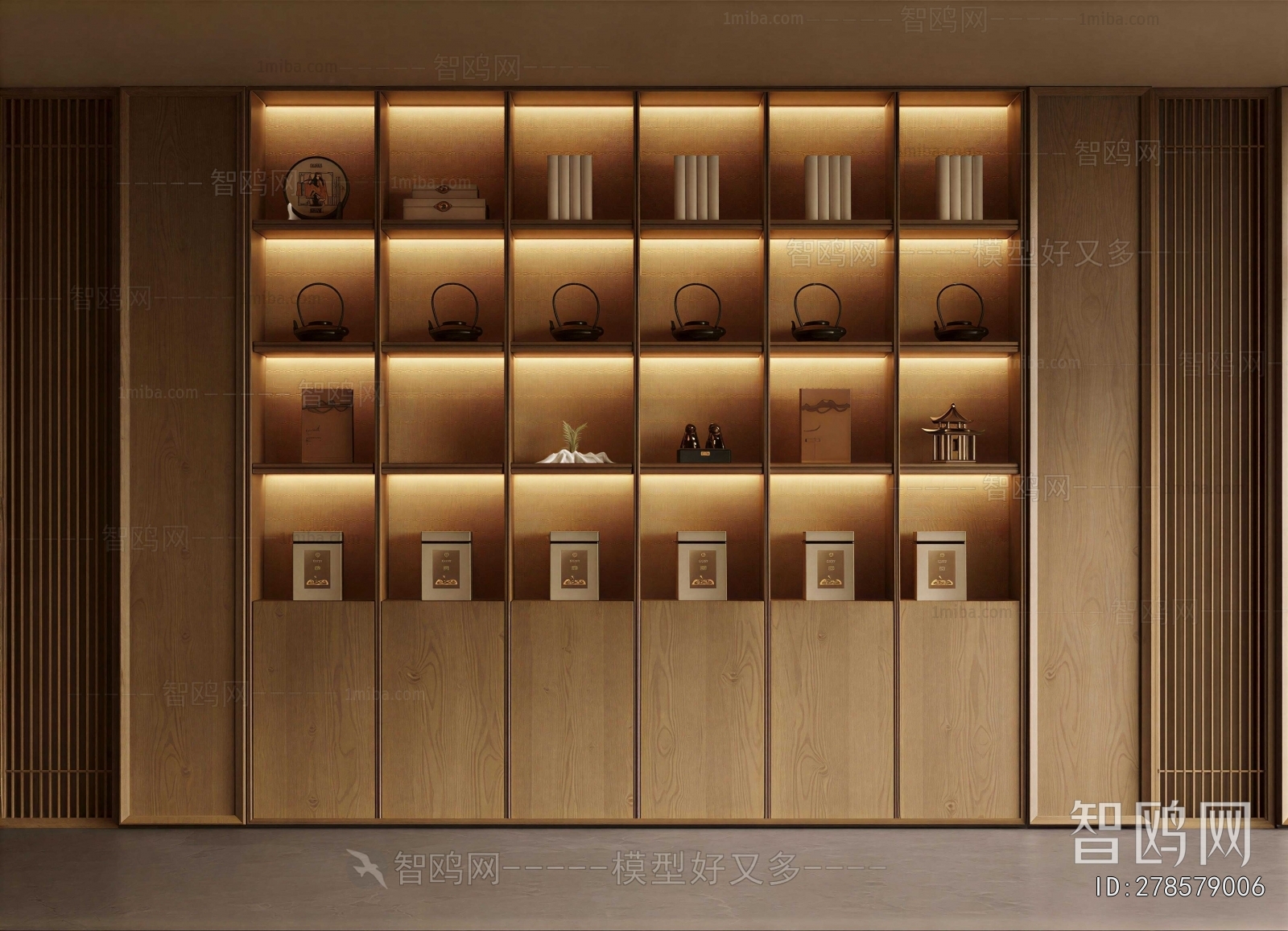 New Chinese Style Bookcase