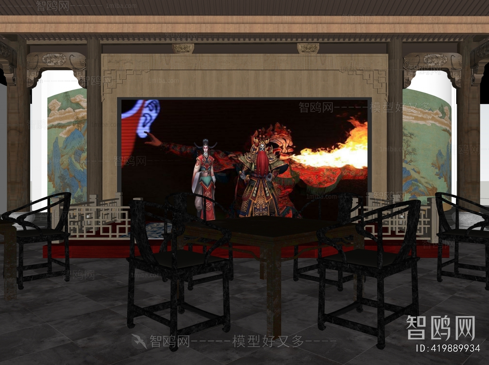 New Chinese Style Teahouse Tea House