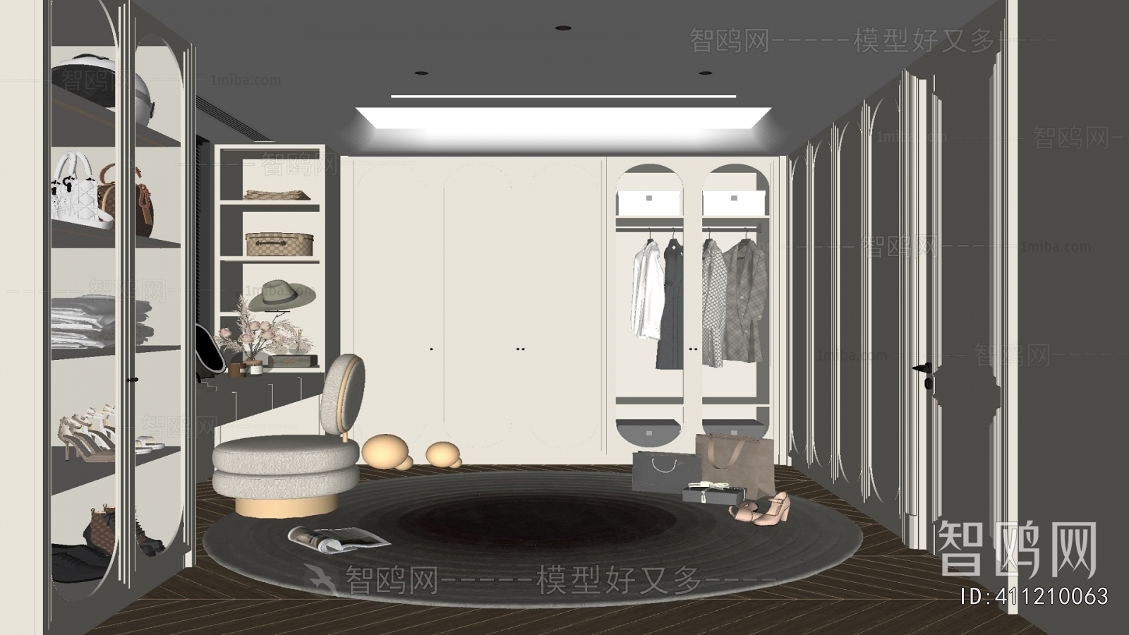 Modern Clothes Storage Area