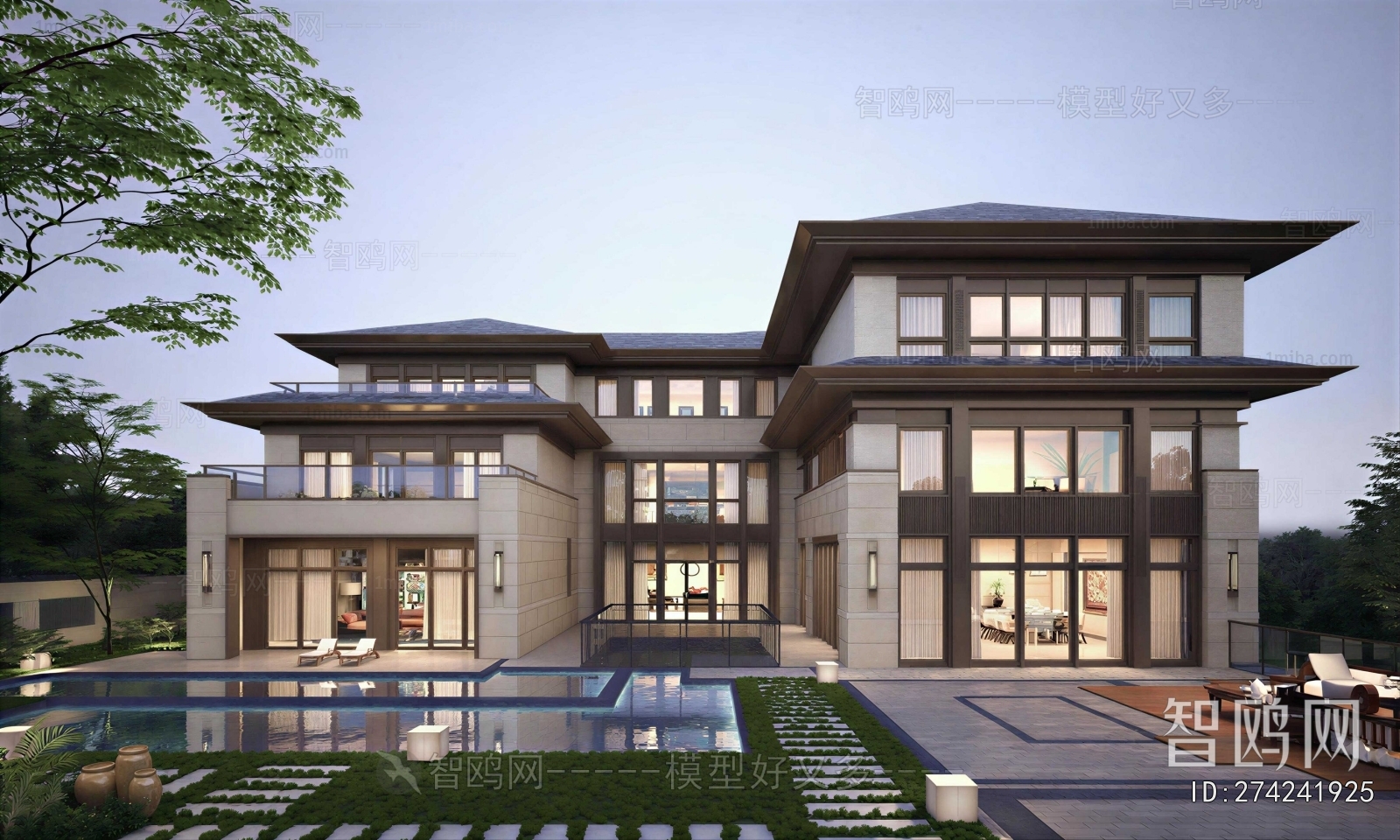 New Chinese Style Detached Villa