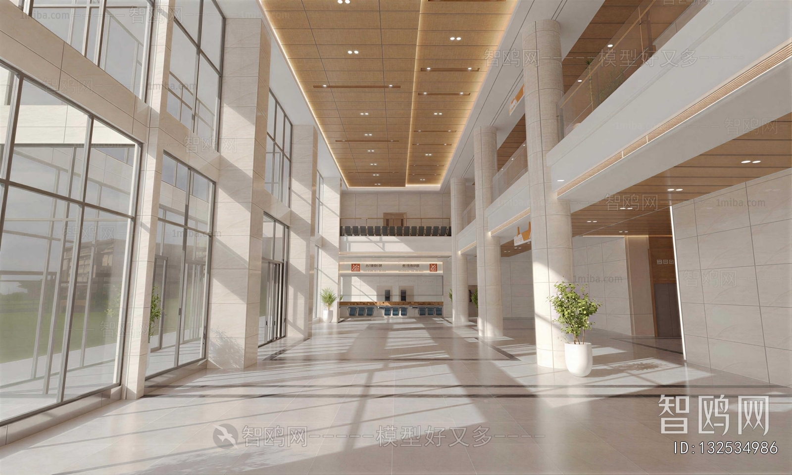 Modern Office Reception Desk