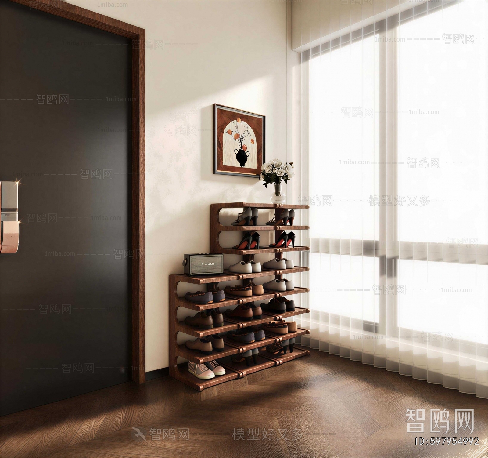 Modern Shoe Cabinet