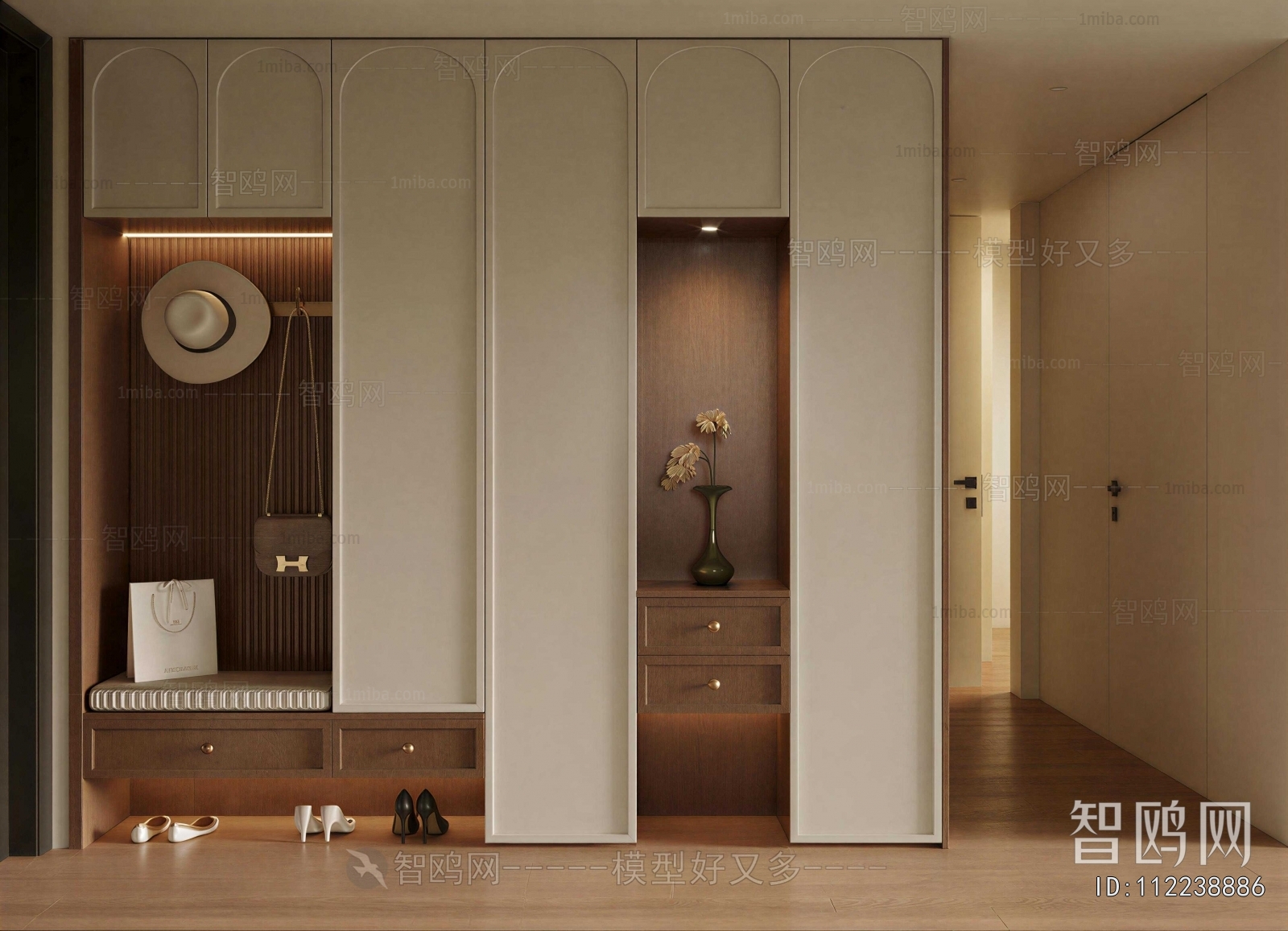 Modern Shoe Cabinet