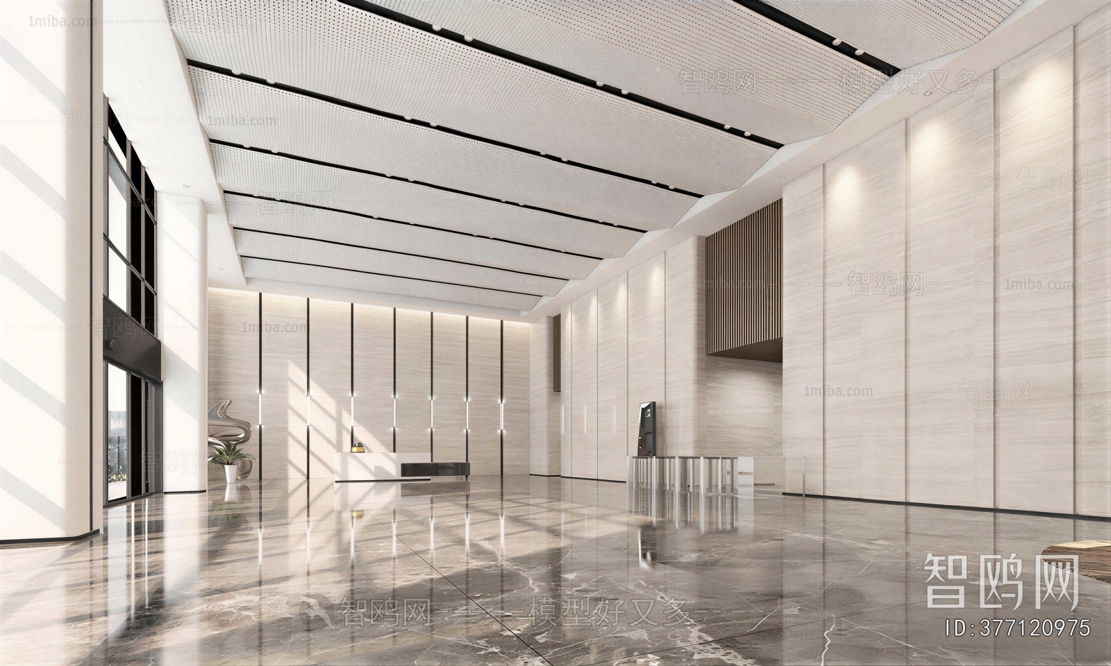 Modern Office Reception Desk