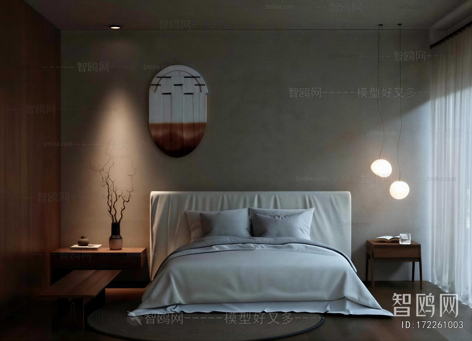 Wabi-sabi Style Bedroom