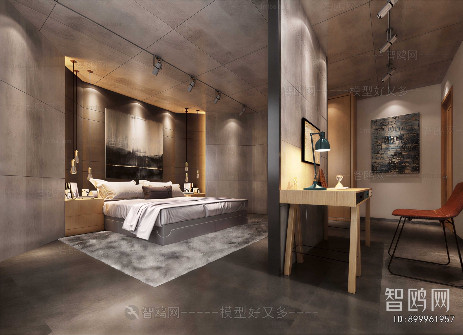 Industrial Style Bedroom