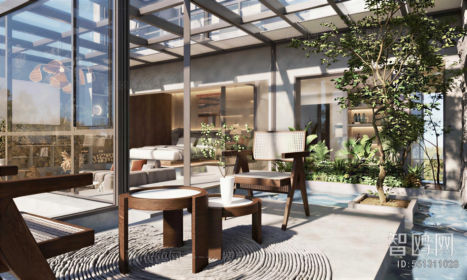Modern Courtyard/landscape