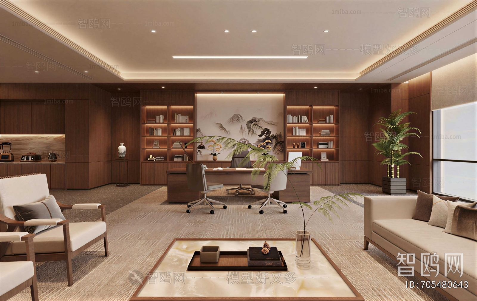 New Chinese Style Manager's Office