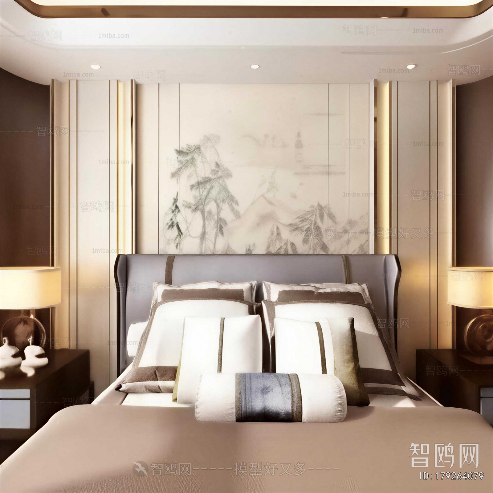 New Chinese Style Bedroom