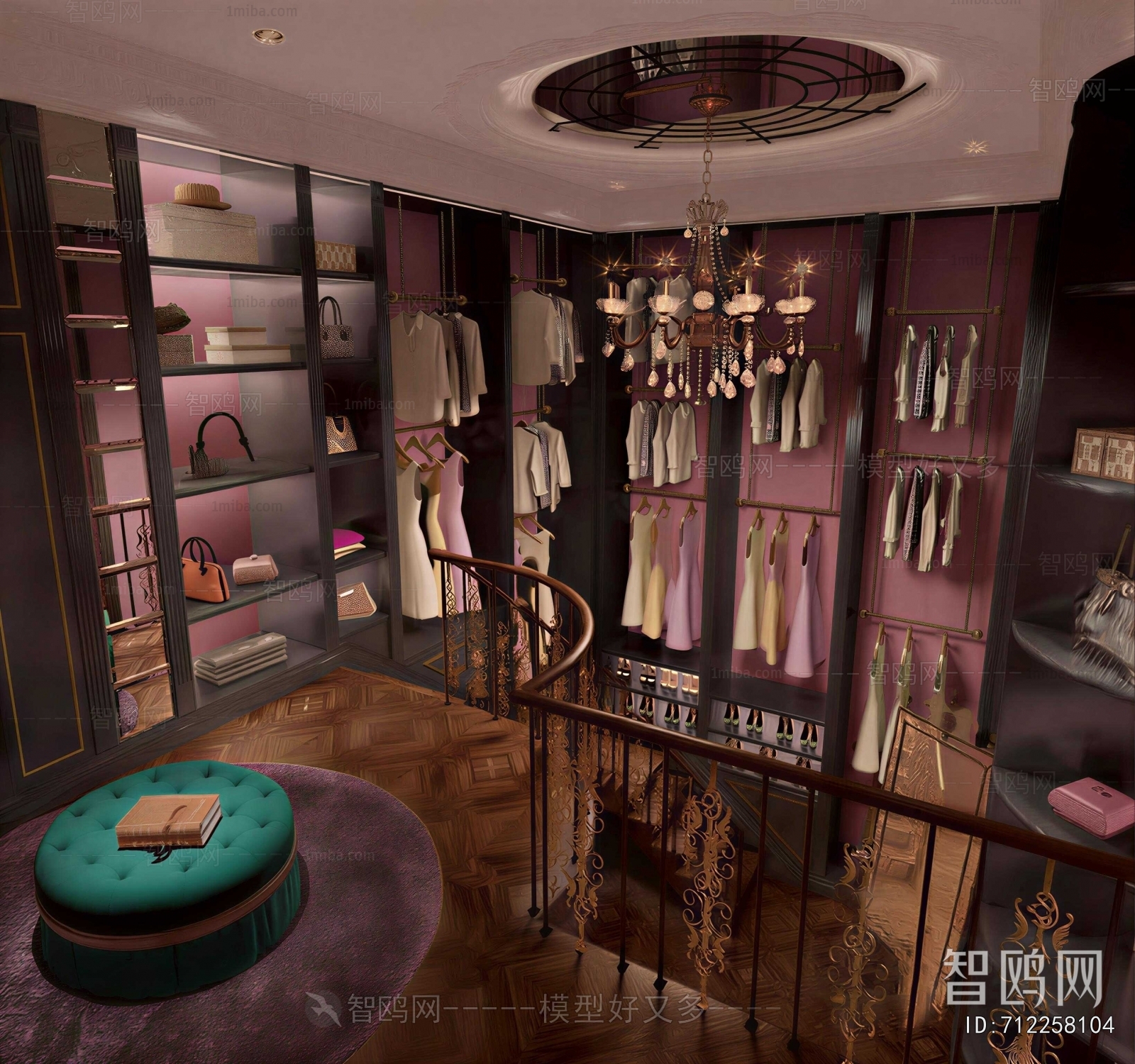 European Style Clothes Storage Area