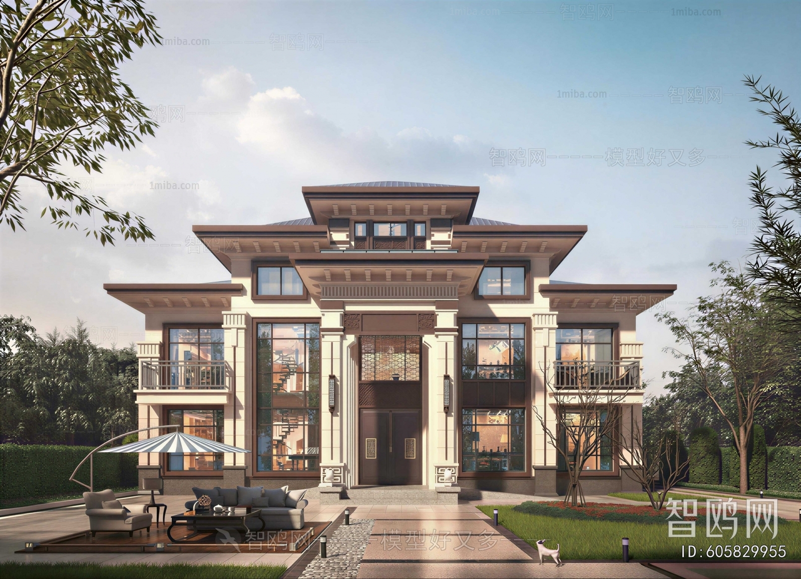 New Chinese Style Detached Villa