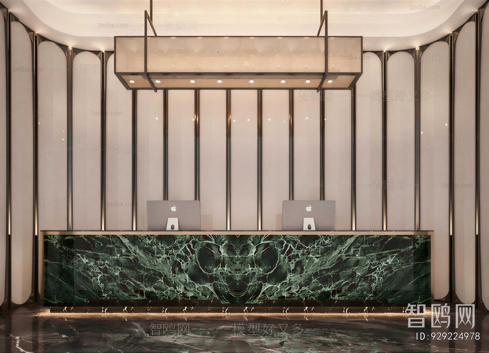 Modern Office Reception Desk