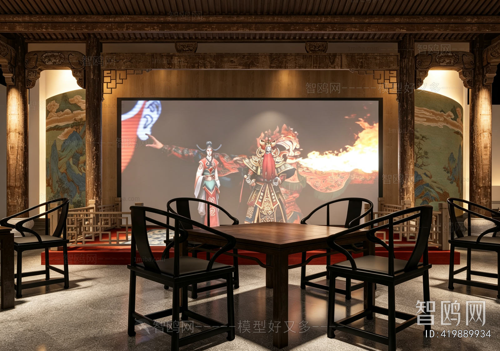 New Chinese Style Teahouse Tea House