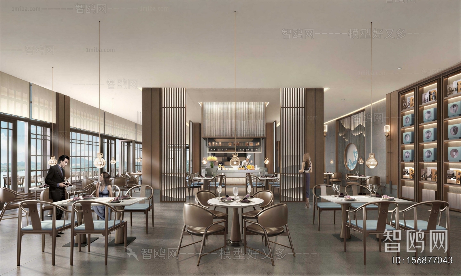 New Chinese Style Dining Room