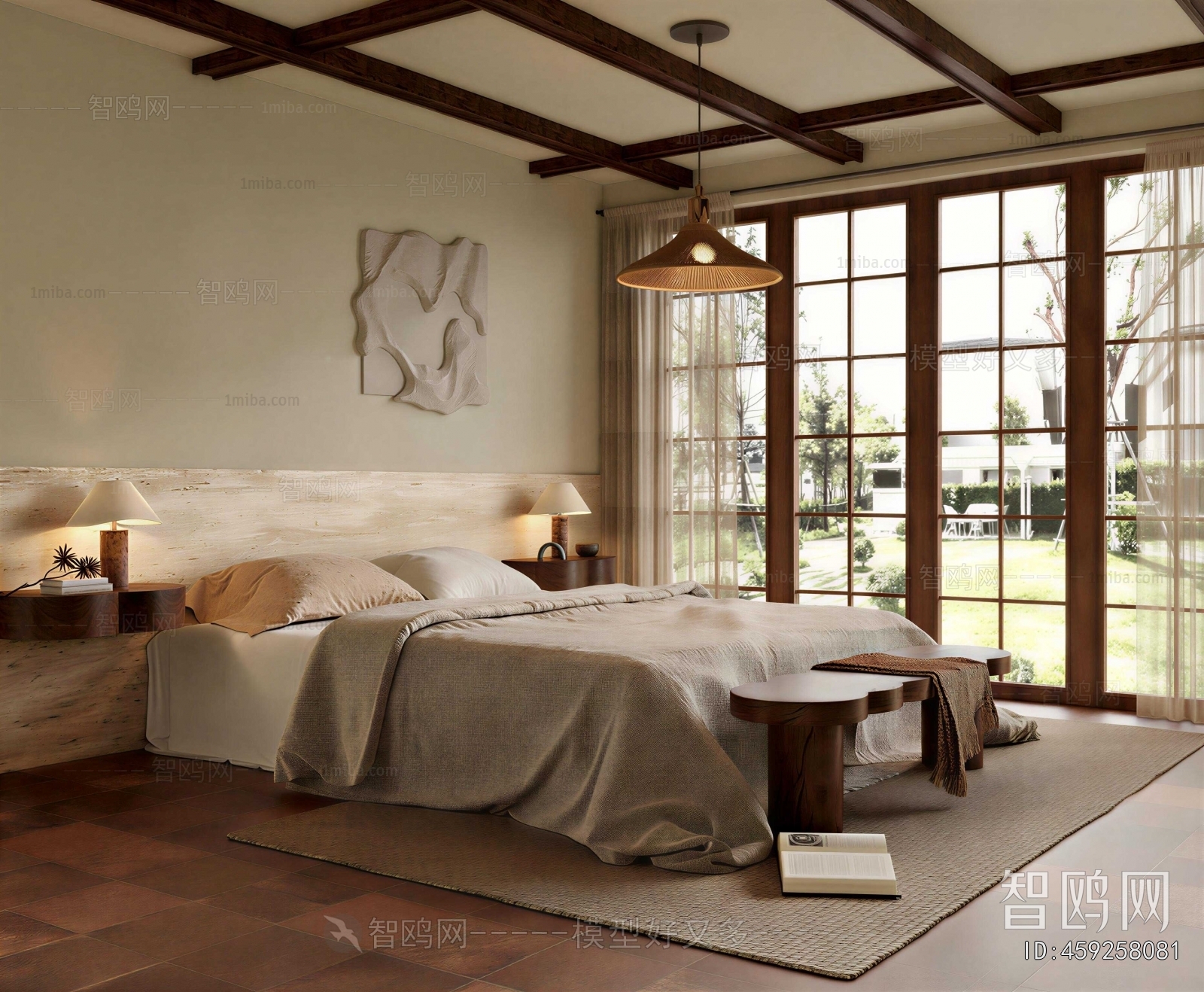 Wabi-sabi Style Bedroom