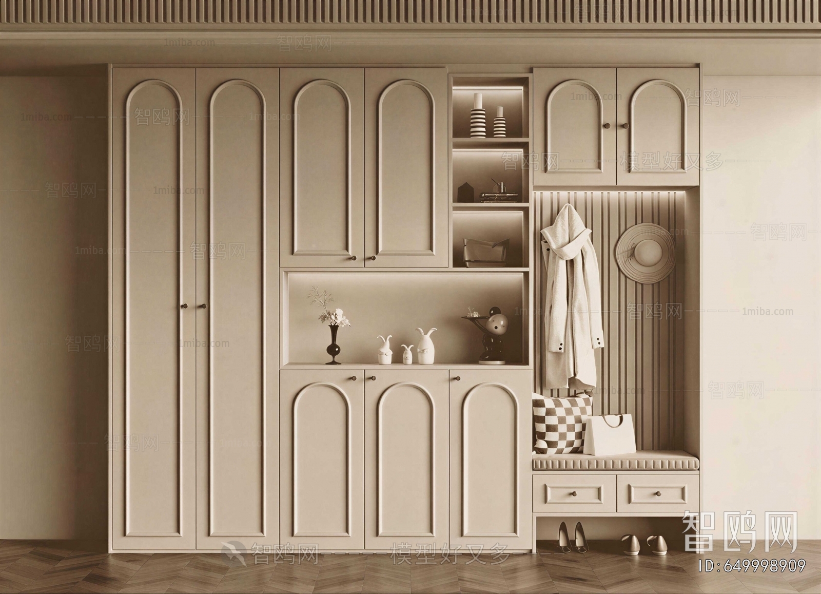 French Style Shoe Cabinet