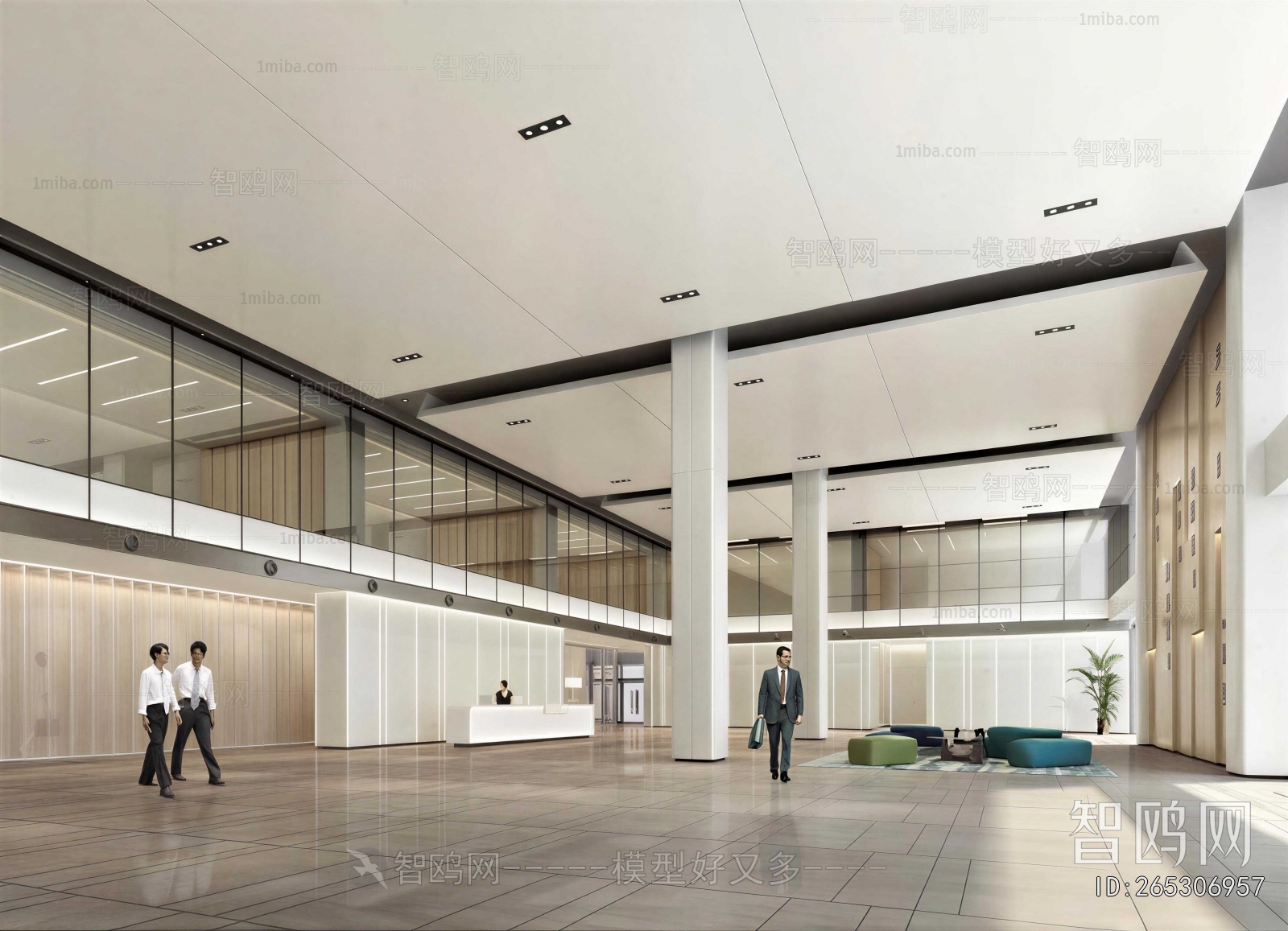 Modern Office Reception Desk