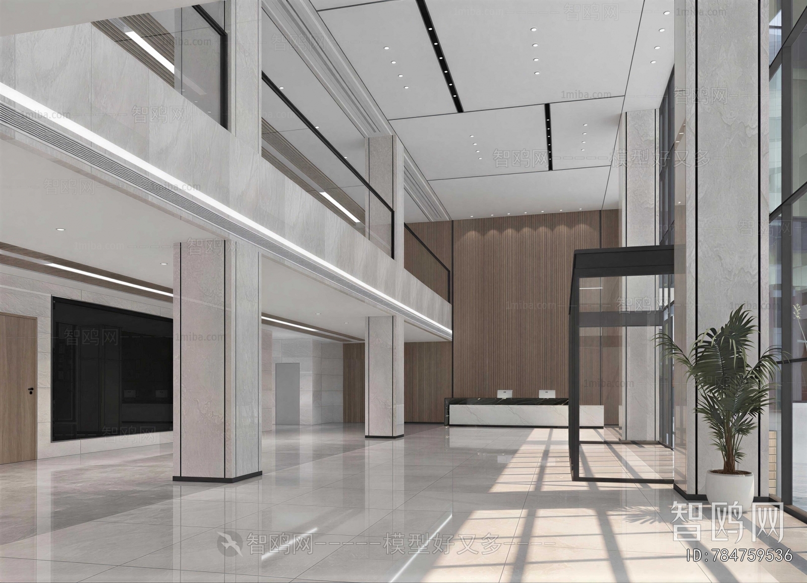 Modern Office Reception Desk