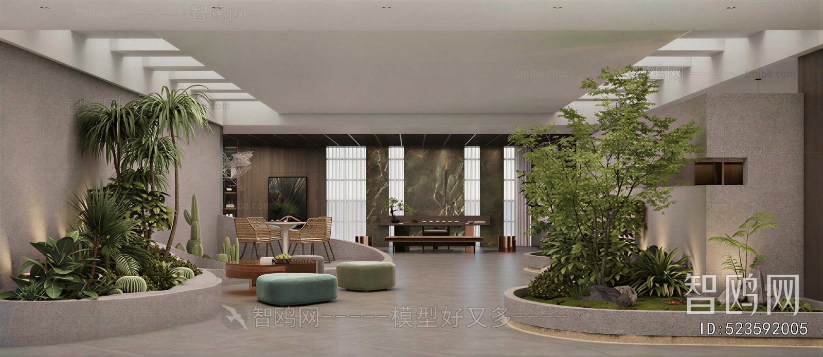 Modern Office Reception Desk