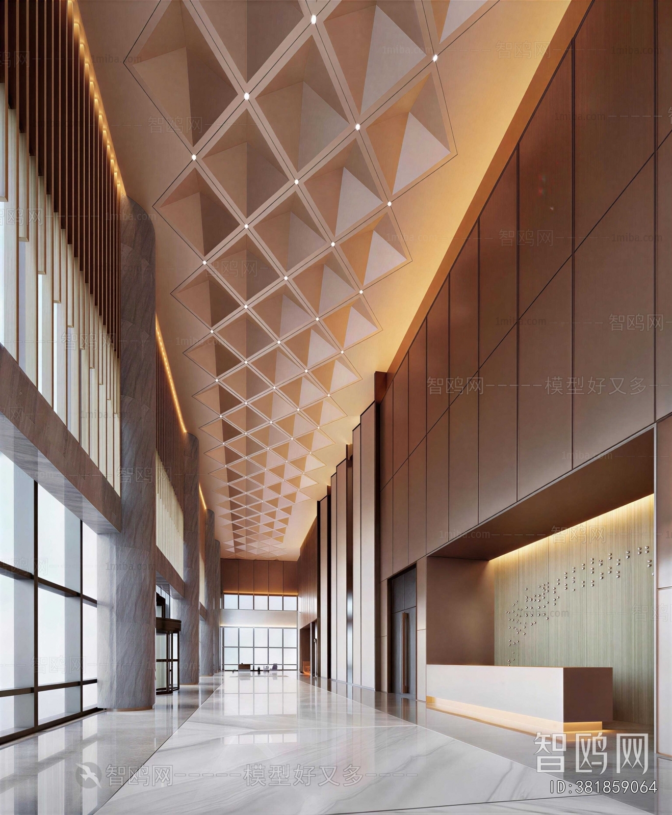 Modern Office Reception Desk