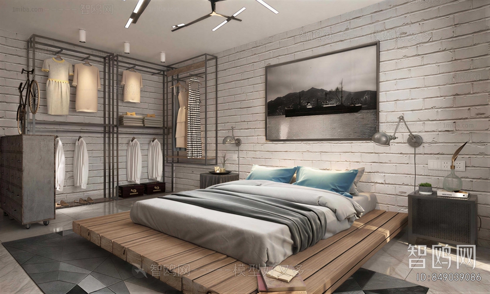 Industrial Style Bedroom