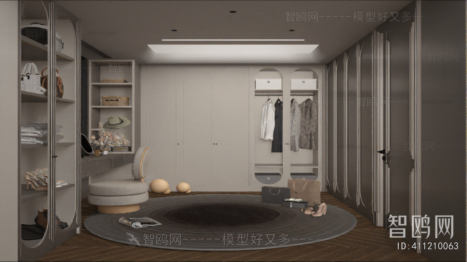 Modern Clothes Storage Area