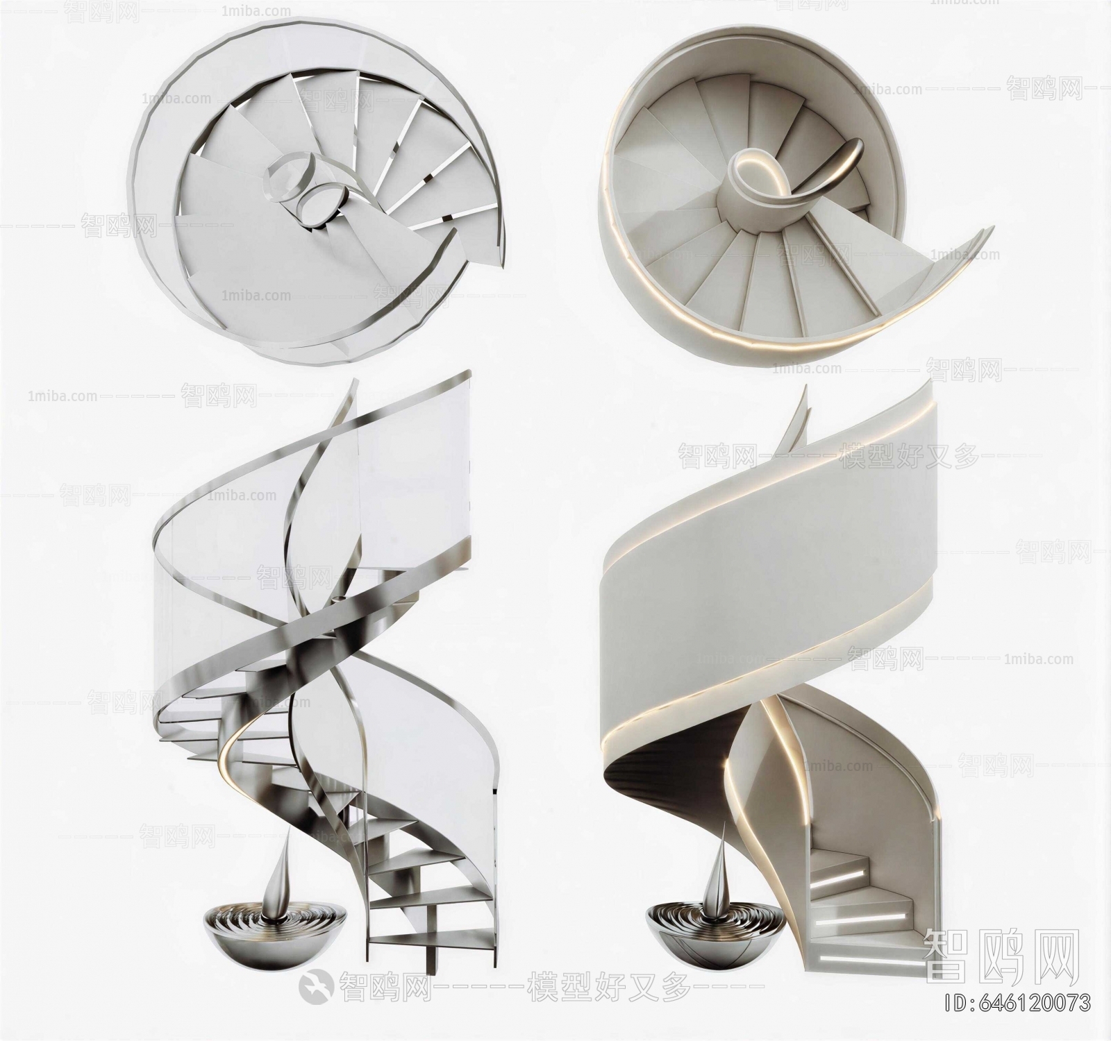 Modern Rotating Staircase