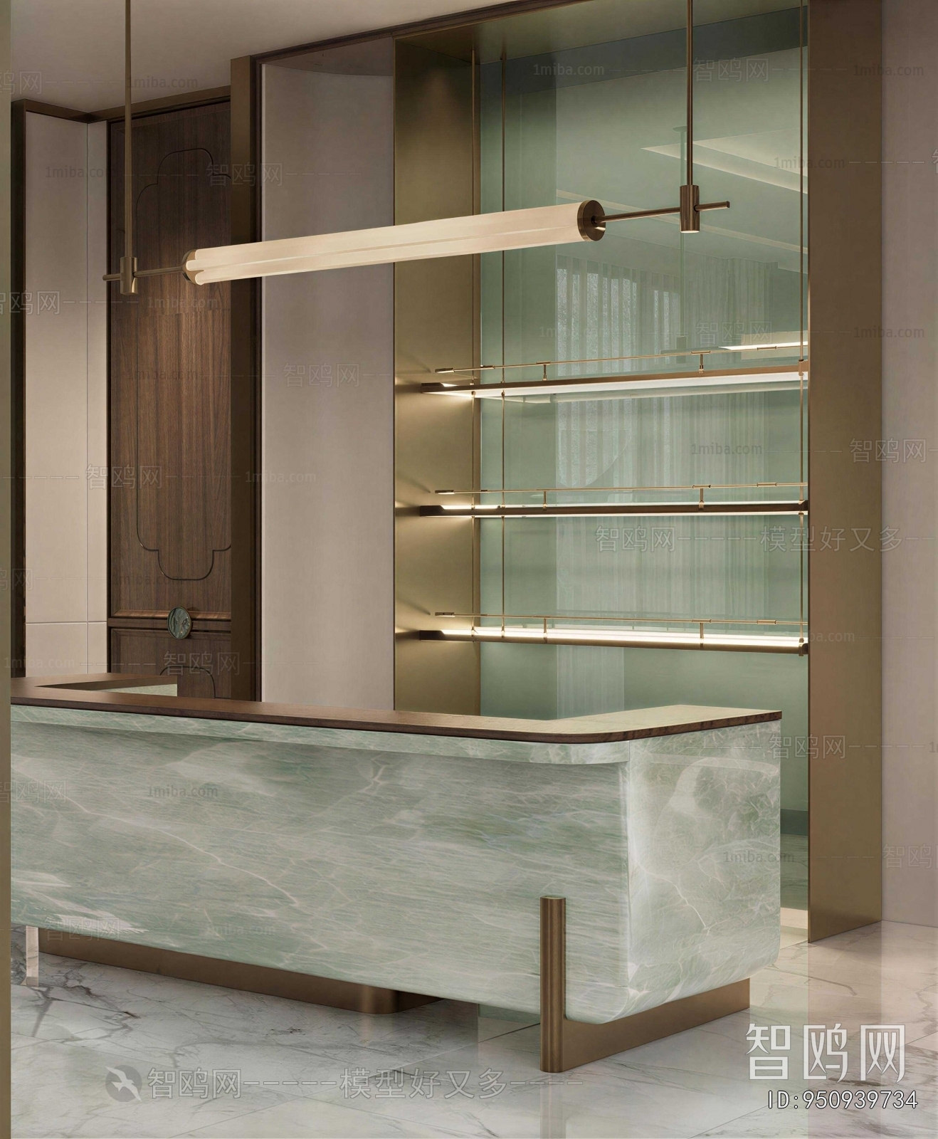 Modern Office Reception Desk