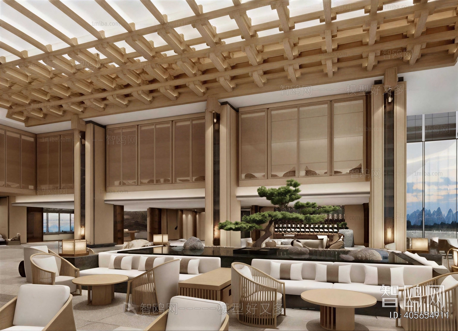 New Chinese Style Lobby Hall