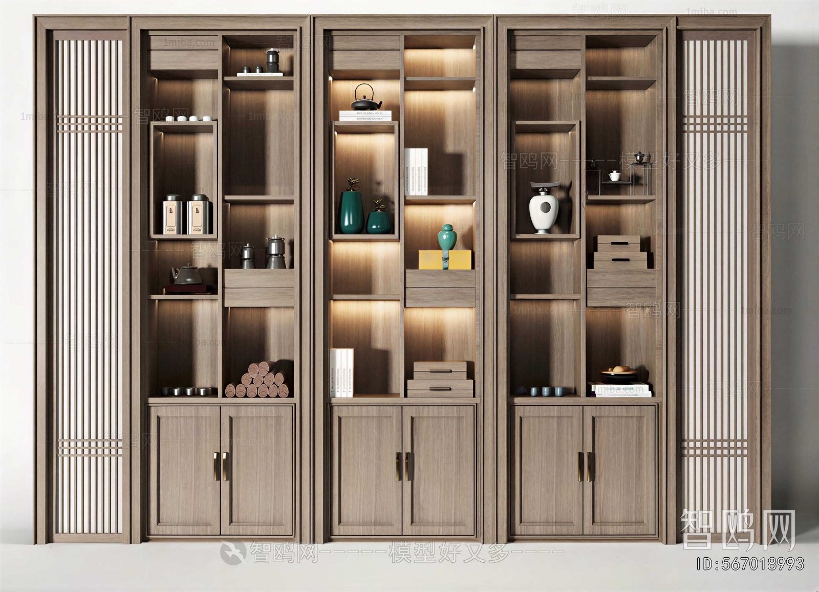 New Chinese Style Decorative Cabinet